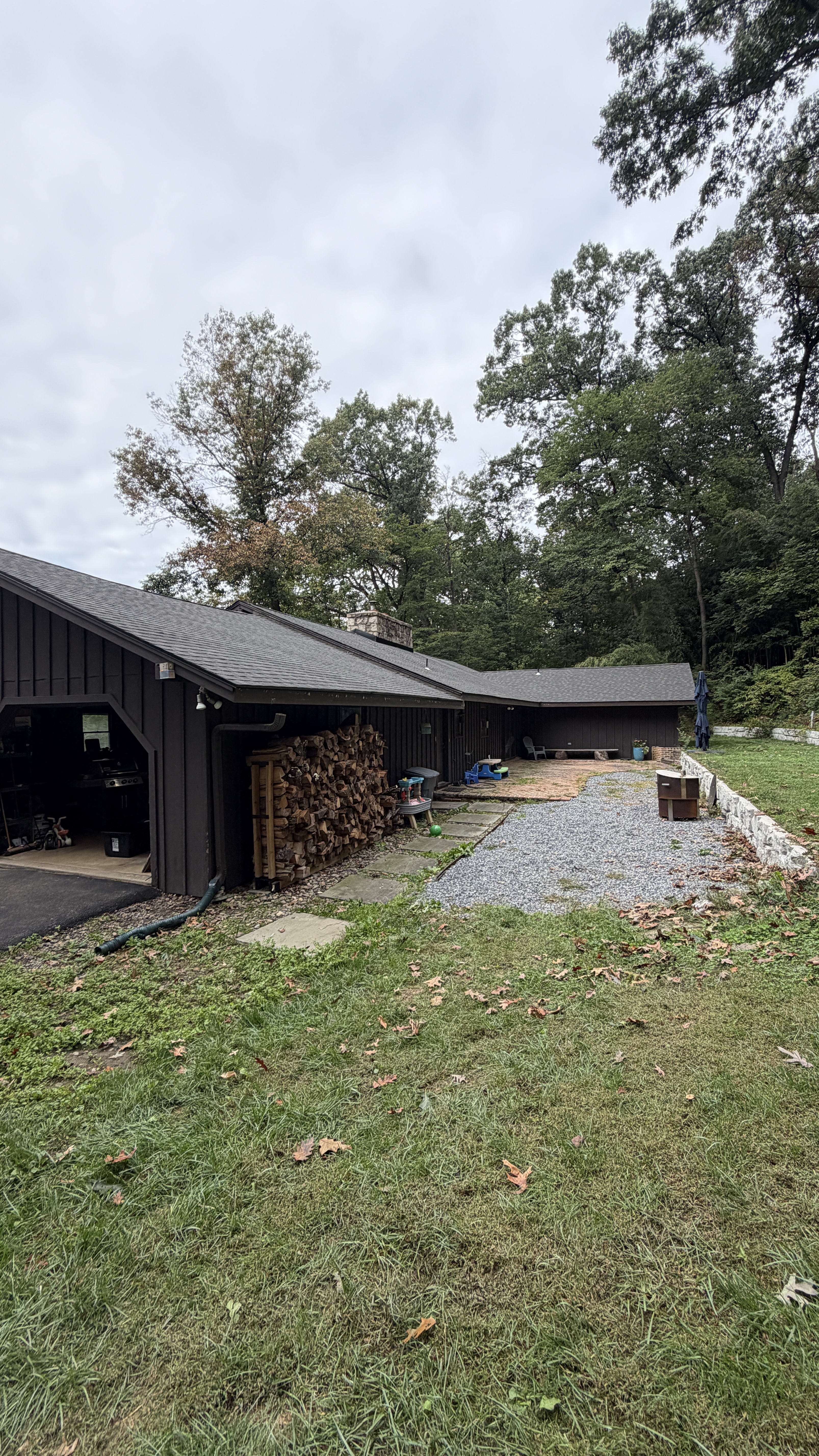 Roof deck after removal, ready for underlayment