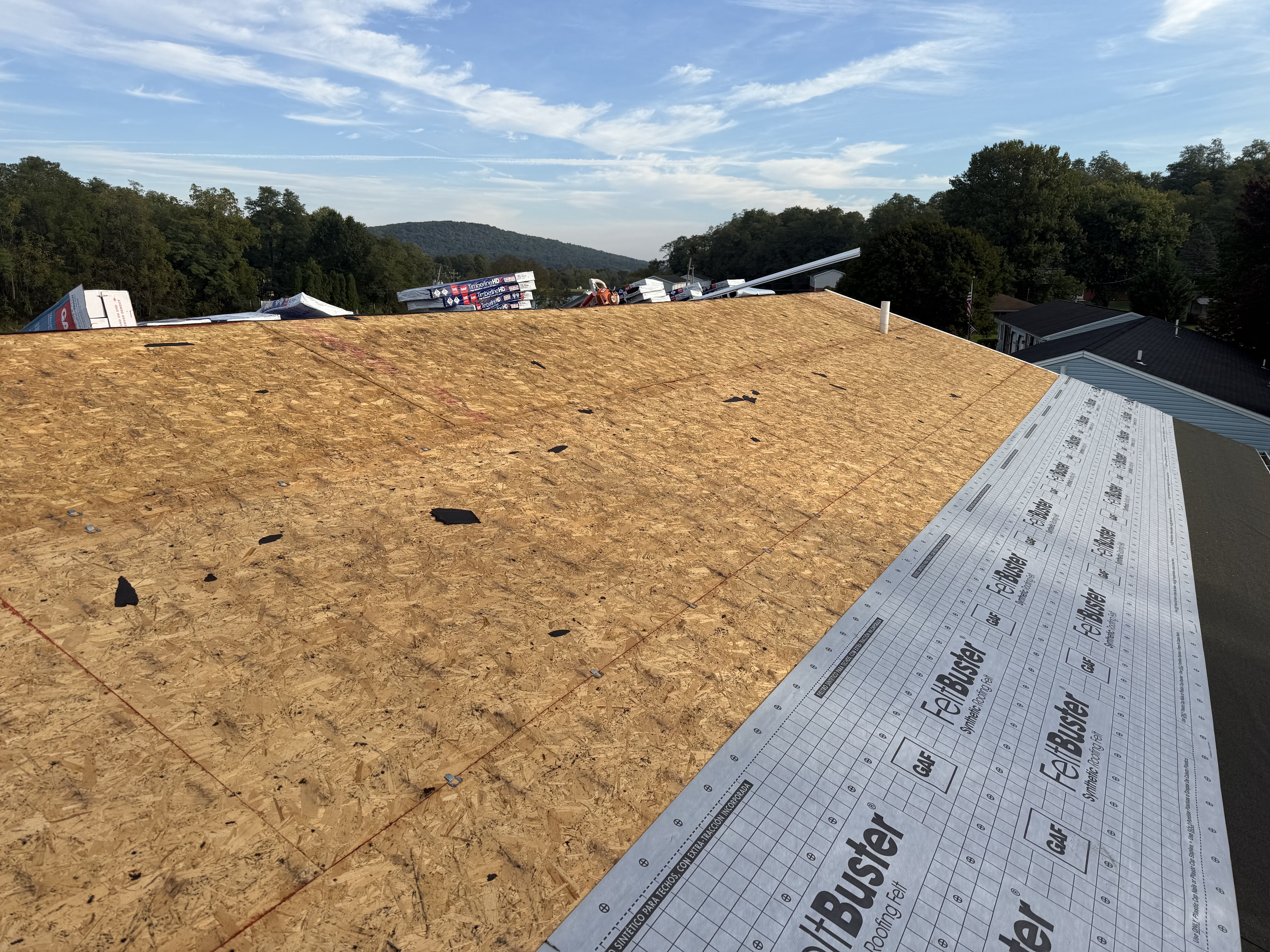 GAF Charcoal shingles installation detail