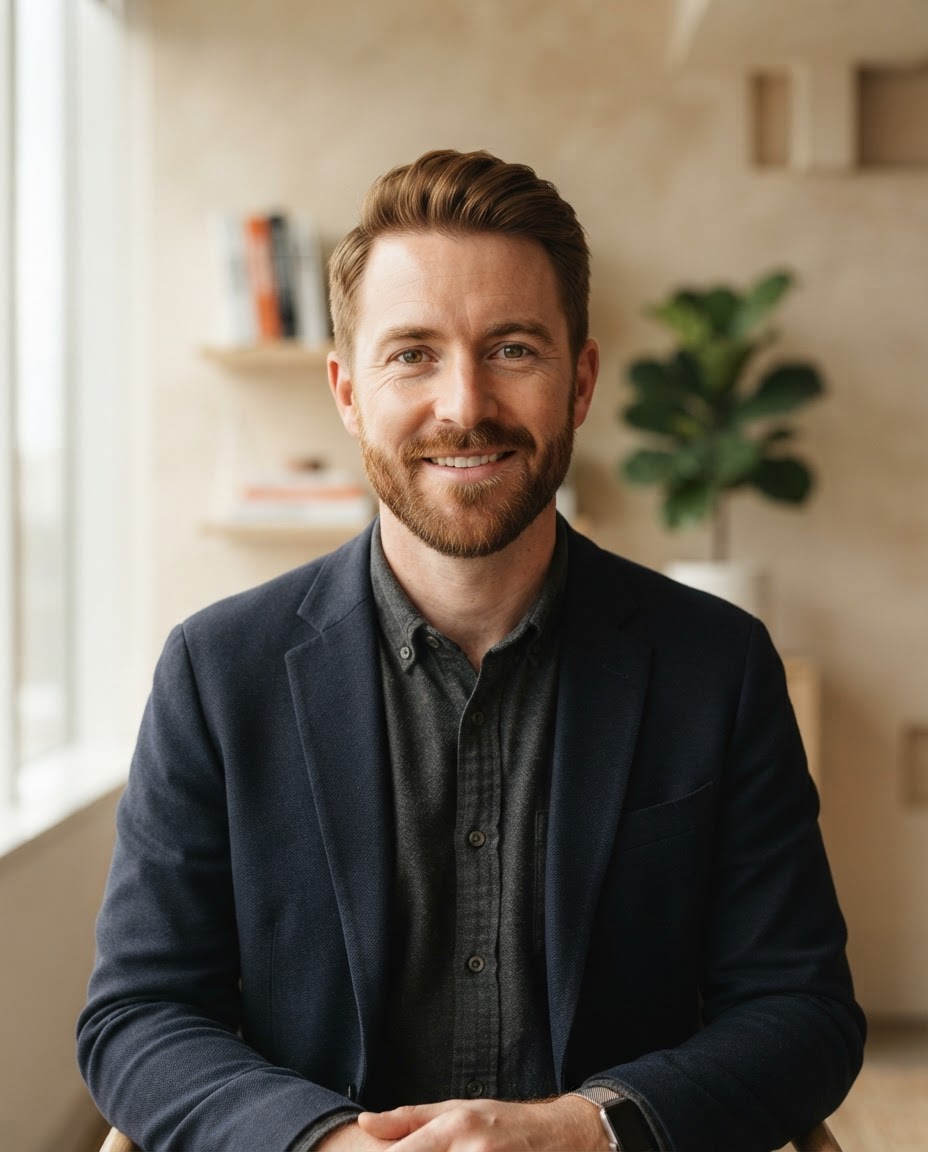 Professional portrait of Caleb Foster, Design Systems Designer