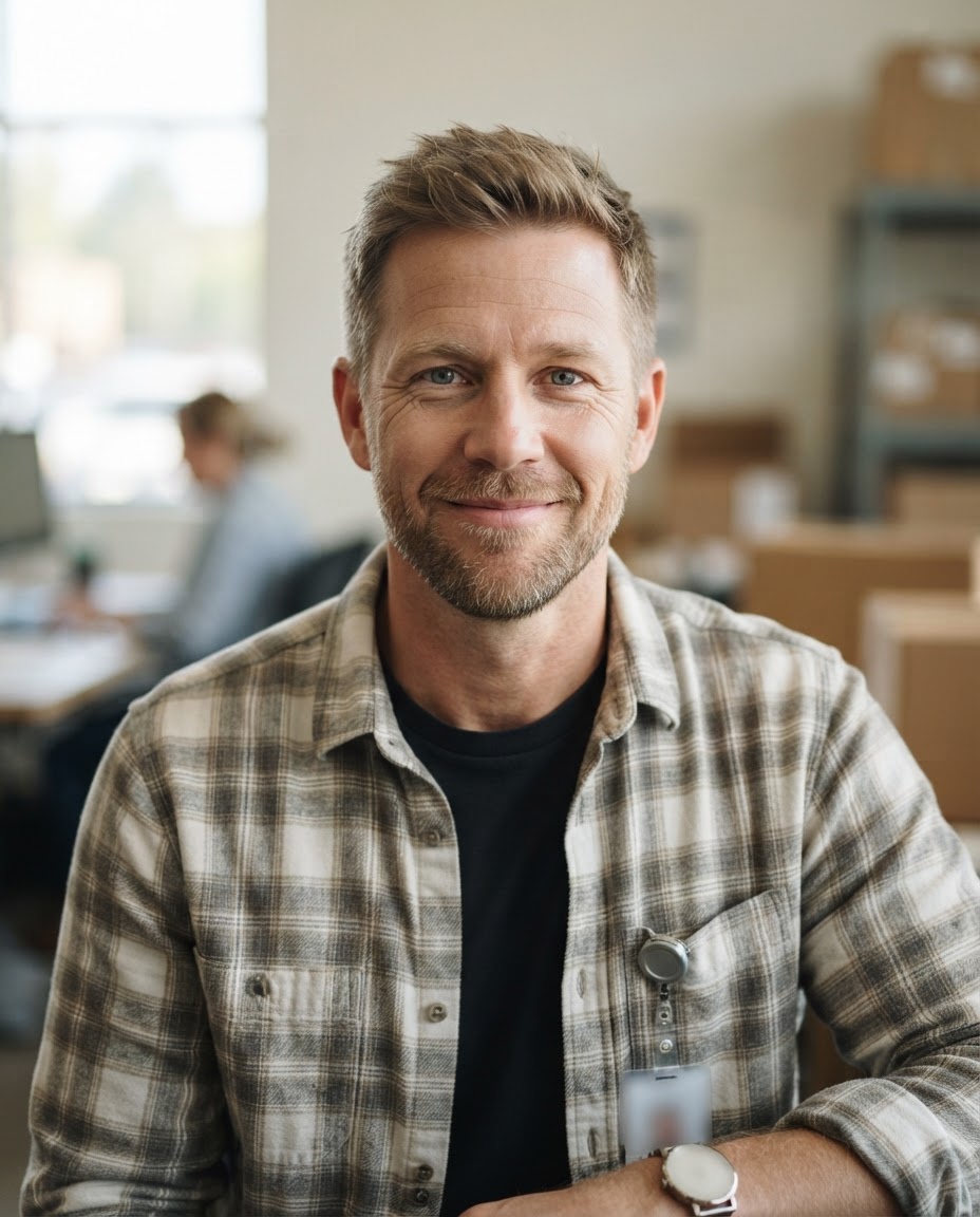 Professional portrait of Colin Avery, Delivery Coordinator