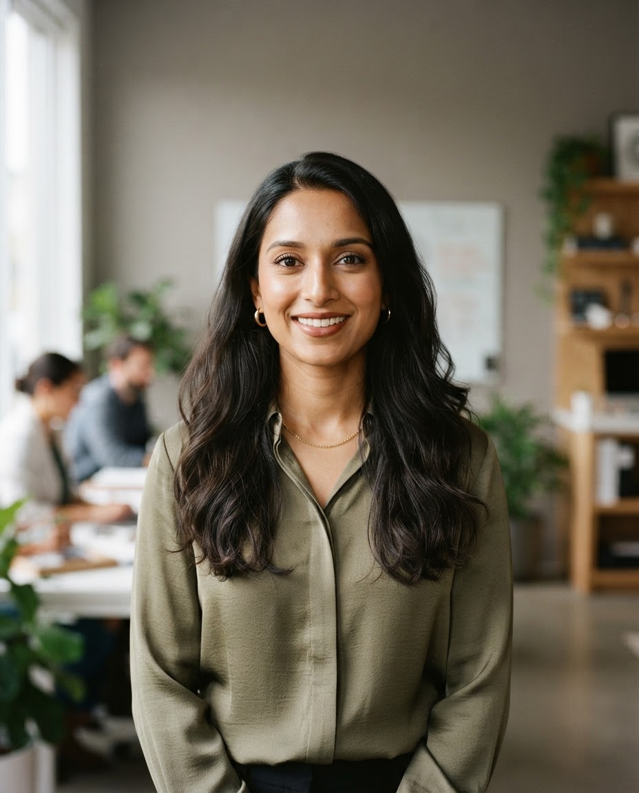 Professional portrait of Priya Shah, Service Designer