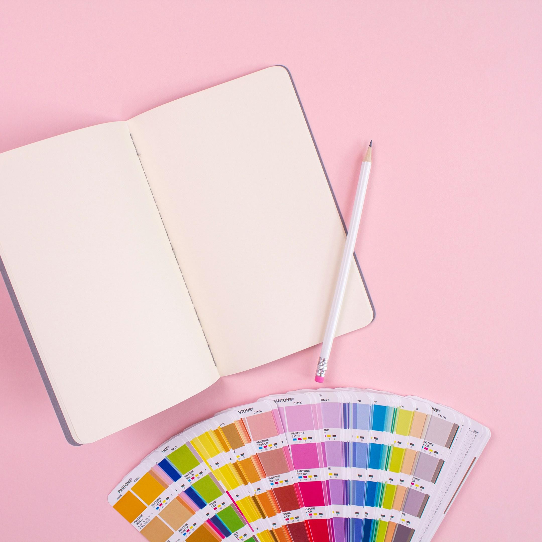 White page with color chart for your ideas!
