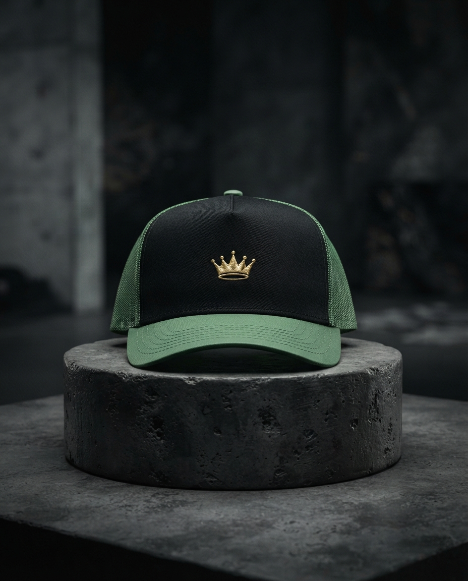 Green Paper Trucker Hat