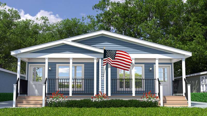 Longview Duplex Architectural Illustration