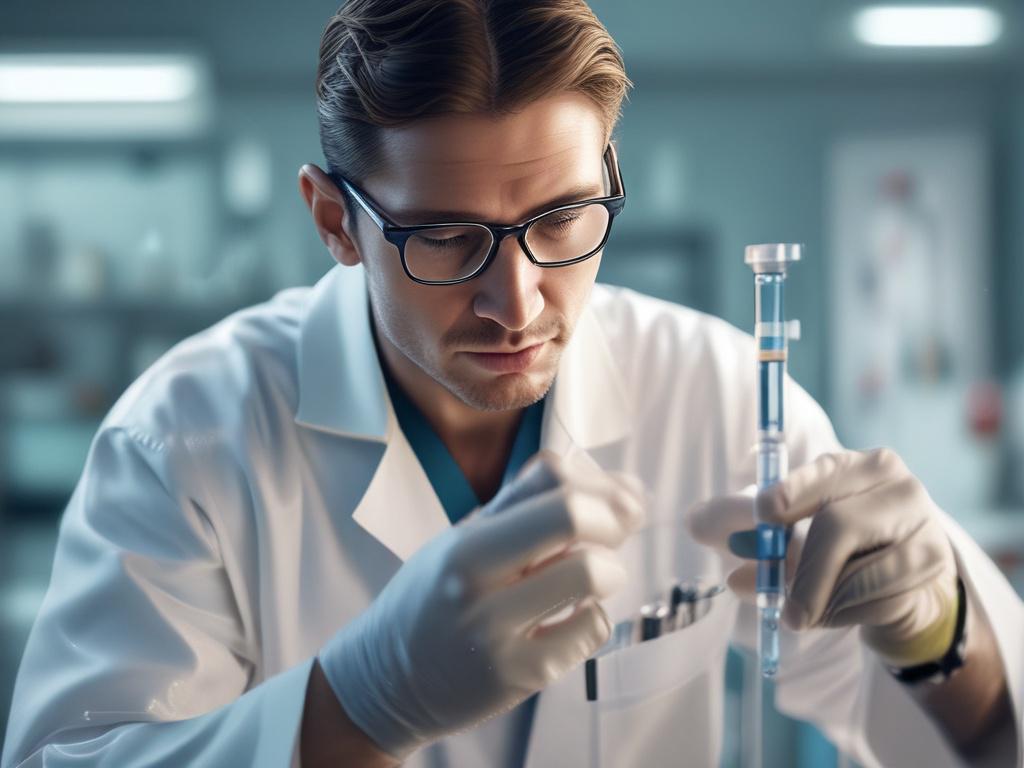 A close up of a medical professional preparing a regenerative