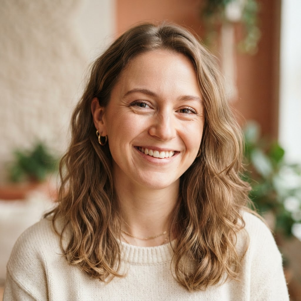 Smiling client in her 20s