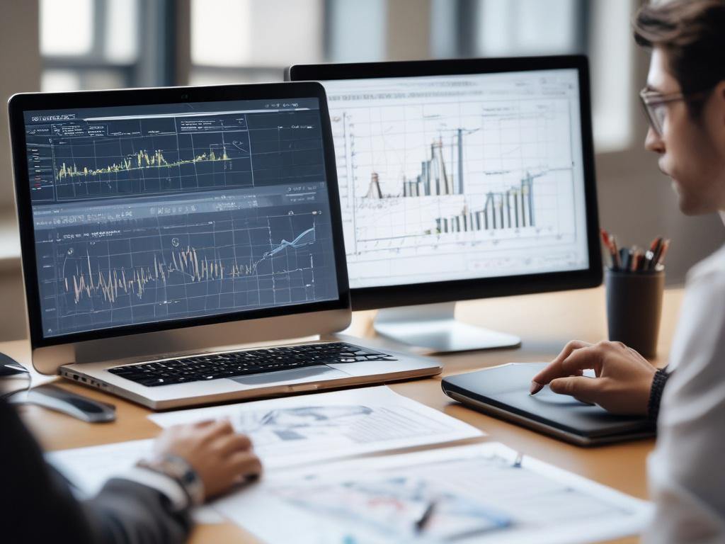 A close up shot of an investment advisor discussing a