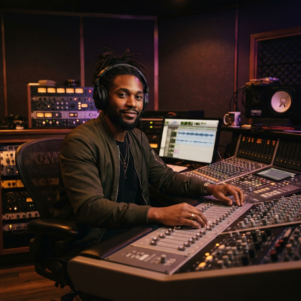 Voltage Vibe in the recording studio
