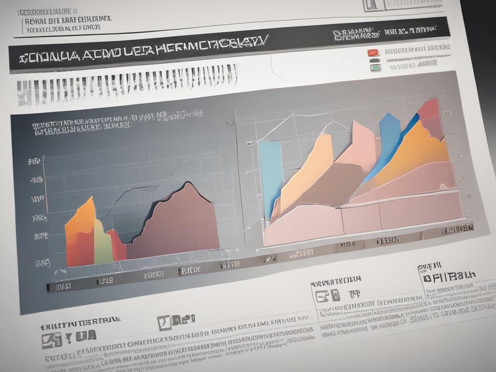 A realistic close up of a detailed impact report document