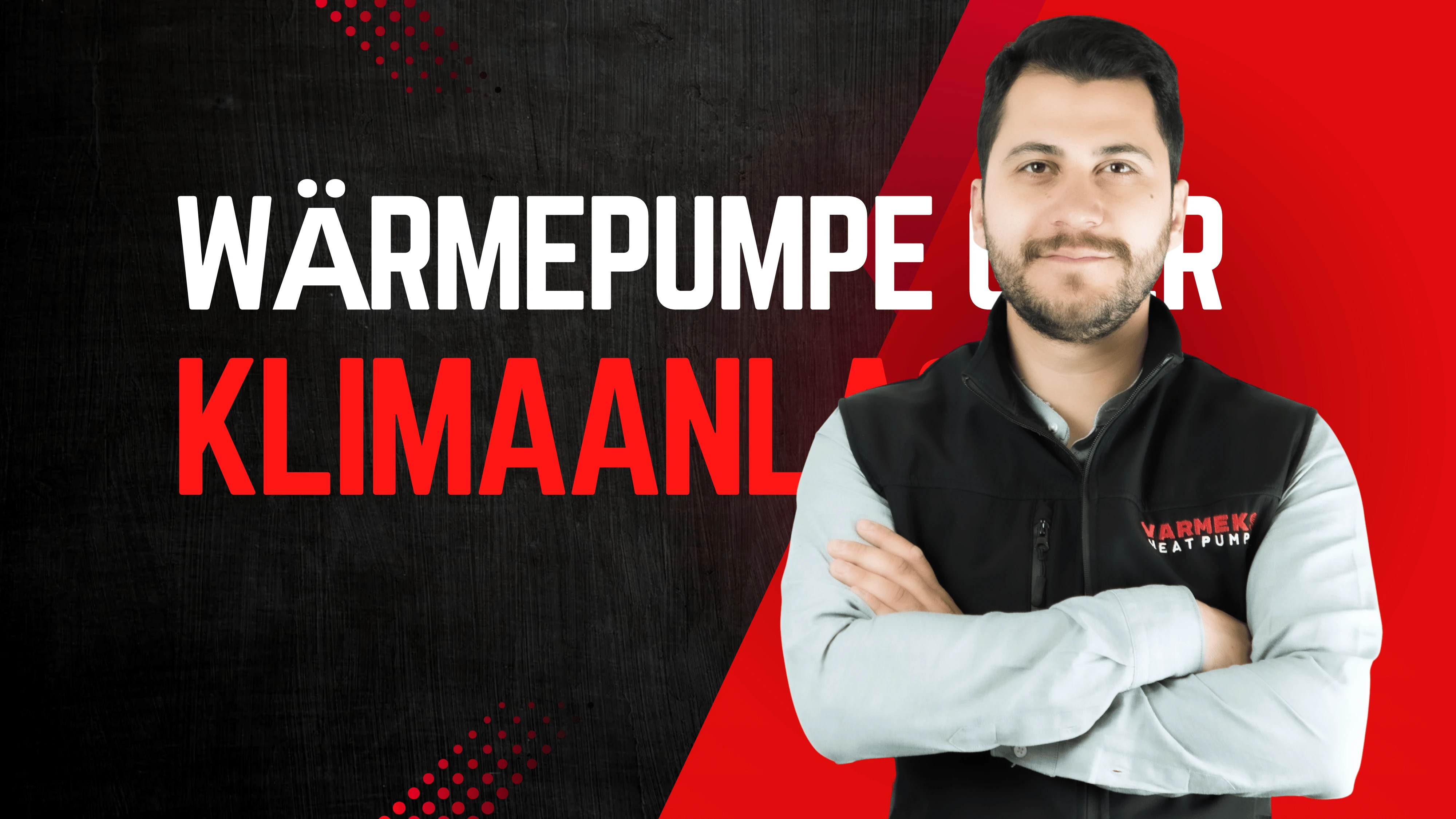 Varmeks Akademie Video zur Erklärung der Unterschiede zwischen Wärmepumpen und Klimaanlagen mit Fokus auf Energieeffizienz und langfristige Kosteneinsparungen