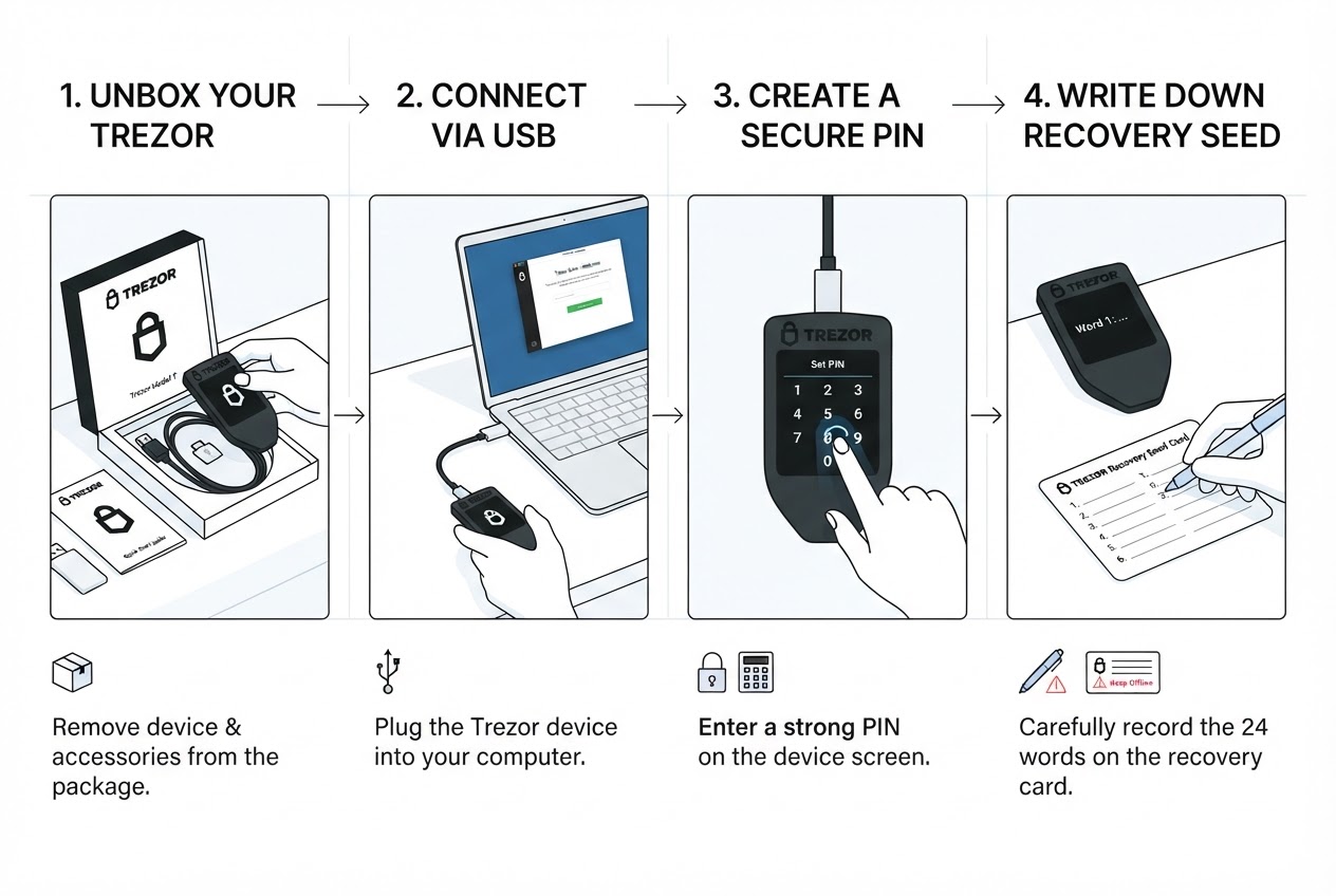 Step-by-step setup illustration
