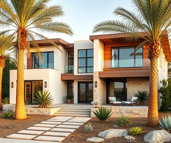 Custom coastal home exterior with elegant architectural details