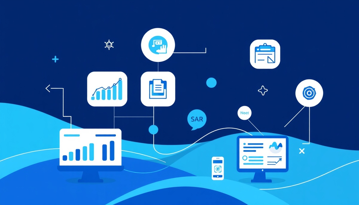 Digital marketing services illustration