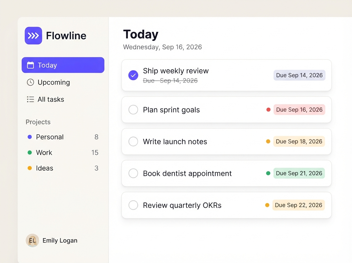 Smart lists that organize themselves