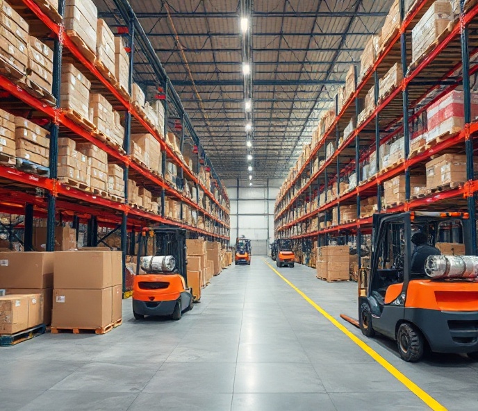 Warehouse and supply chain distribution center