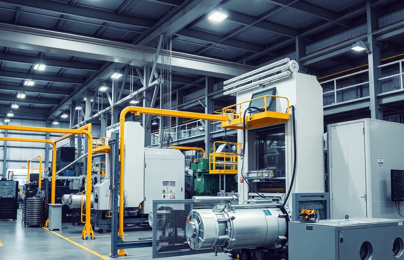 Modern industrial manufacturing facility