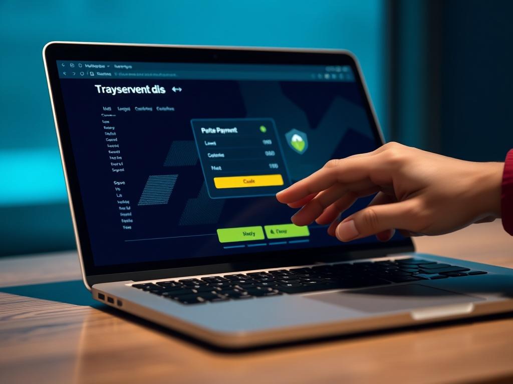 A close up shot of a digital payment interface on
