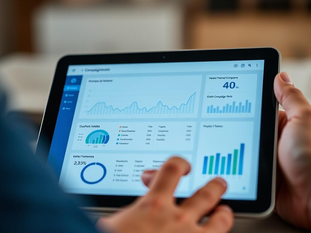 A hyper realistic close up of a user friendly campaign