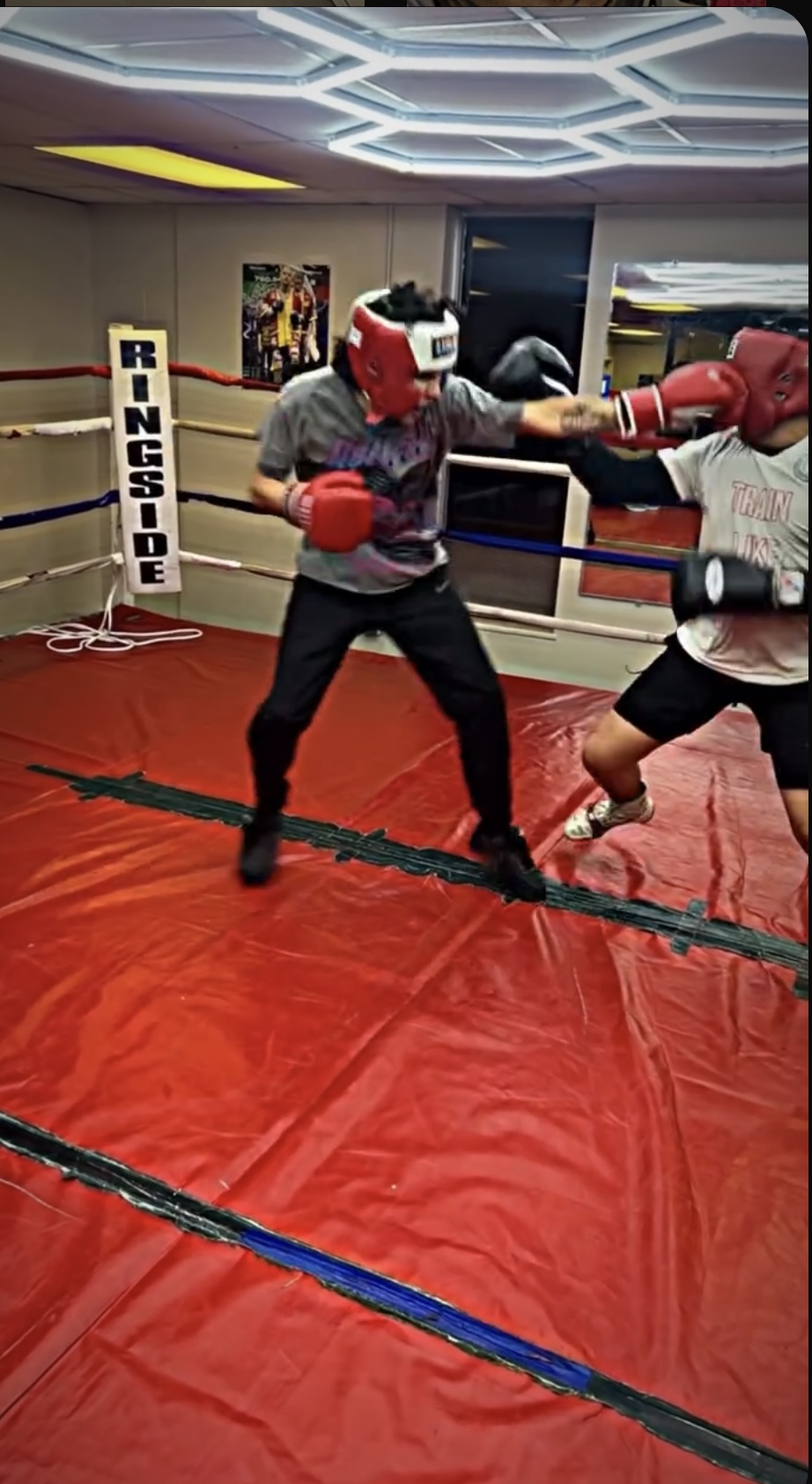 Prettybutbadd Boxing gym training moment