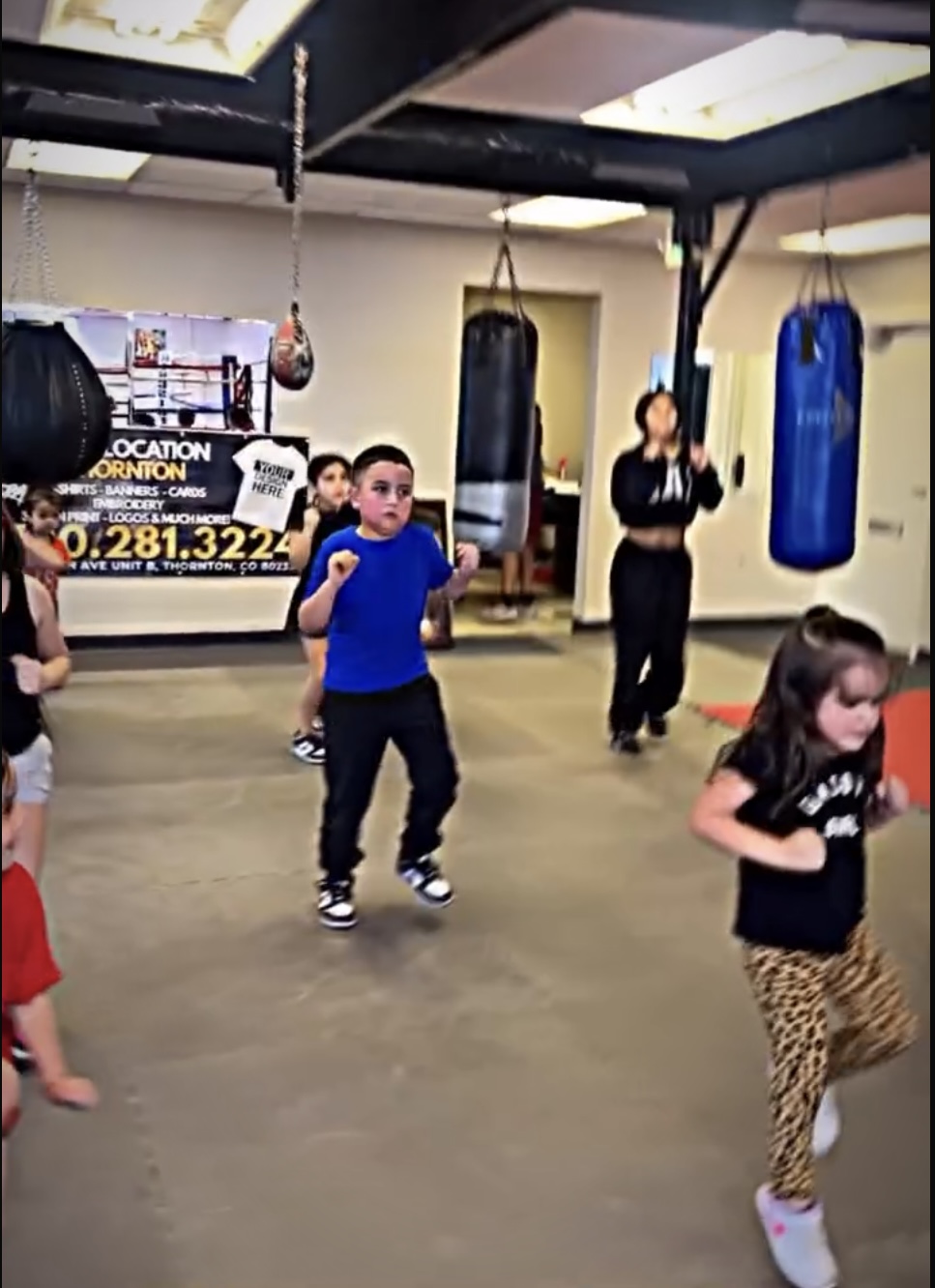 Prettybutbadd Boxing gym training moment