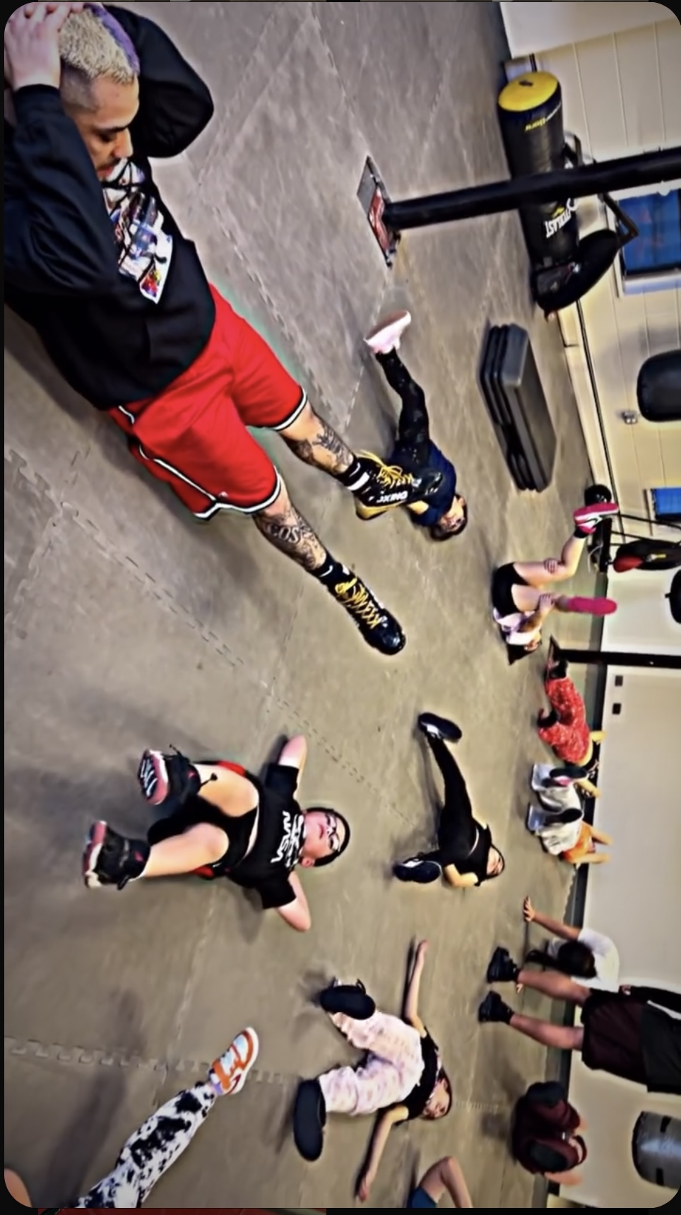 Prettybutbadd Boxing gym training moment