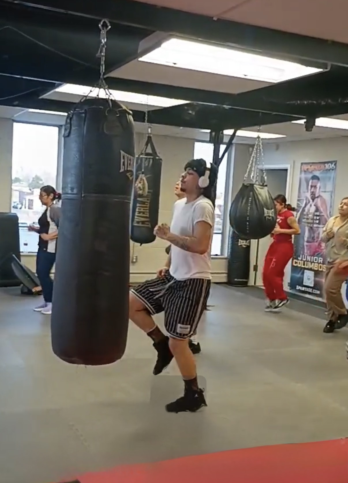 Prettybutbadd Boxing gym training moment
