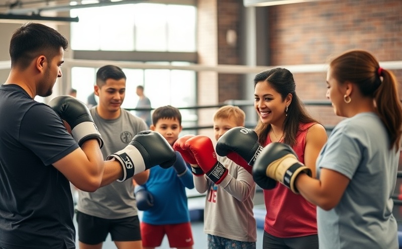 Families training together at Prettybutbadd Boxing
