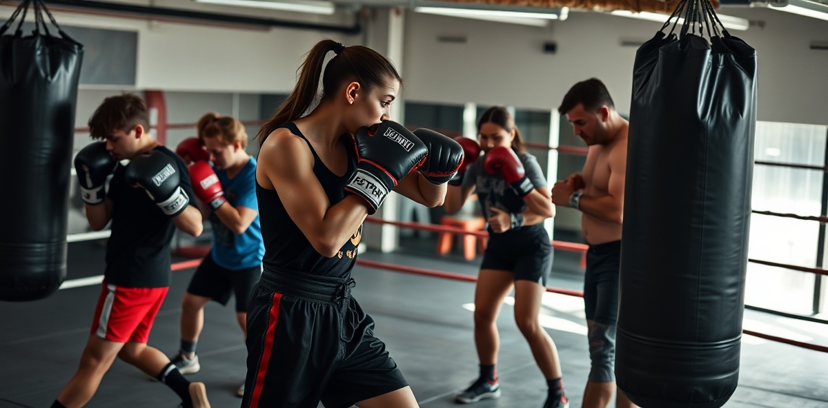 Diverse boxers training at Prettybutbadd Boxing gym