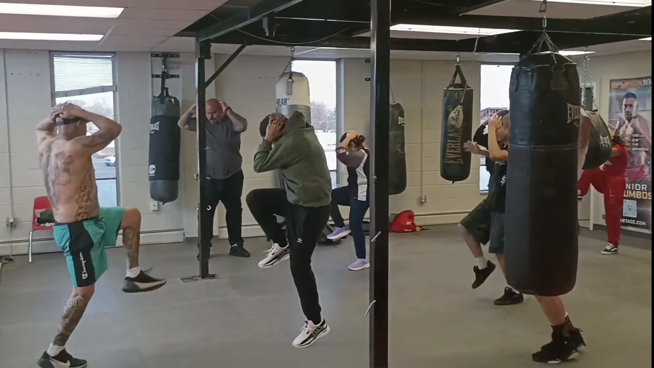 Prettybutbadd Boxing gym training moment