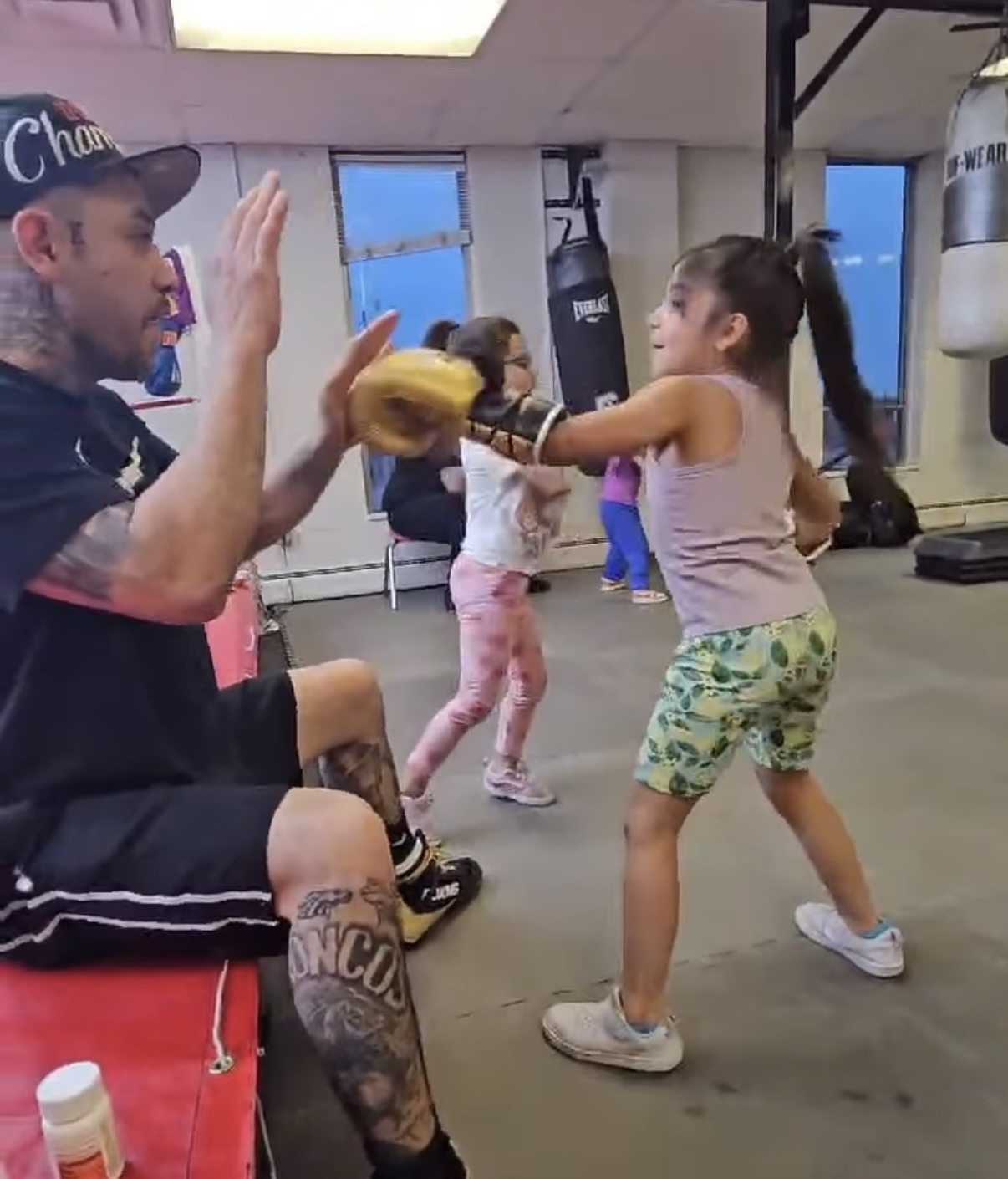 Prettybutbadd Boxing gym training moment