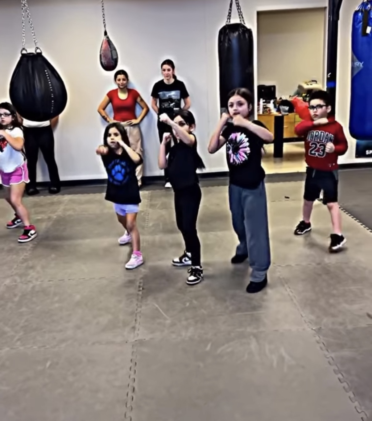 Prettybutbadd Boxing gym training moment