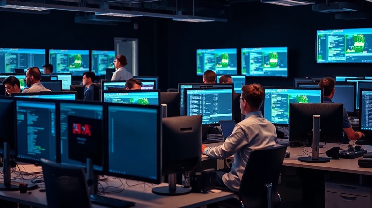 IT professionals collaborating