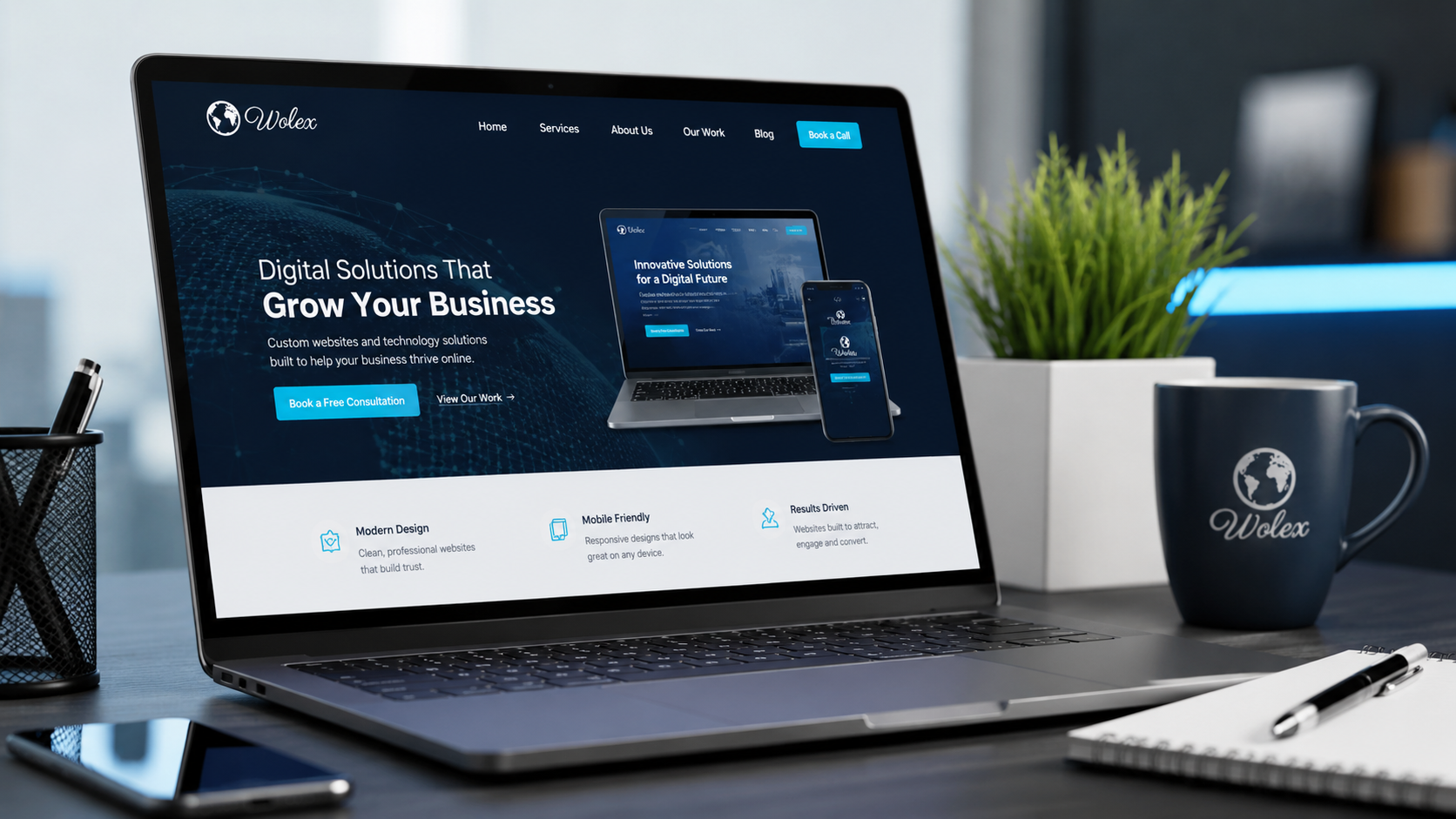 Professional small business website design and lead capture