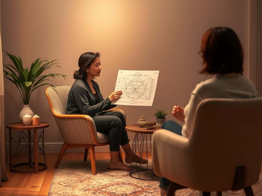 An inviting consultation setting with a cozy chair and a