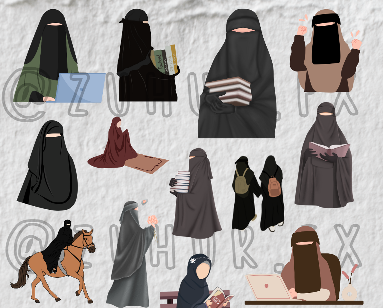 muslimah stickers 2.png