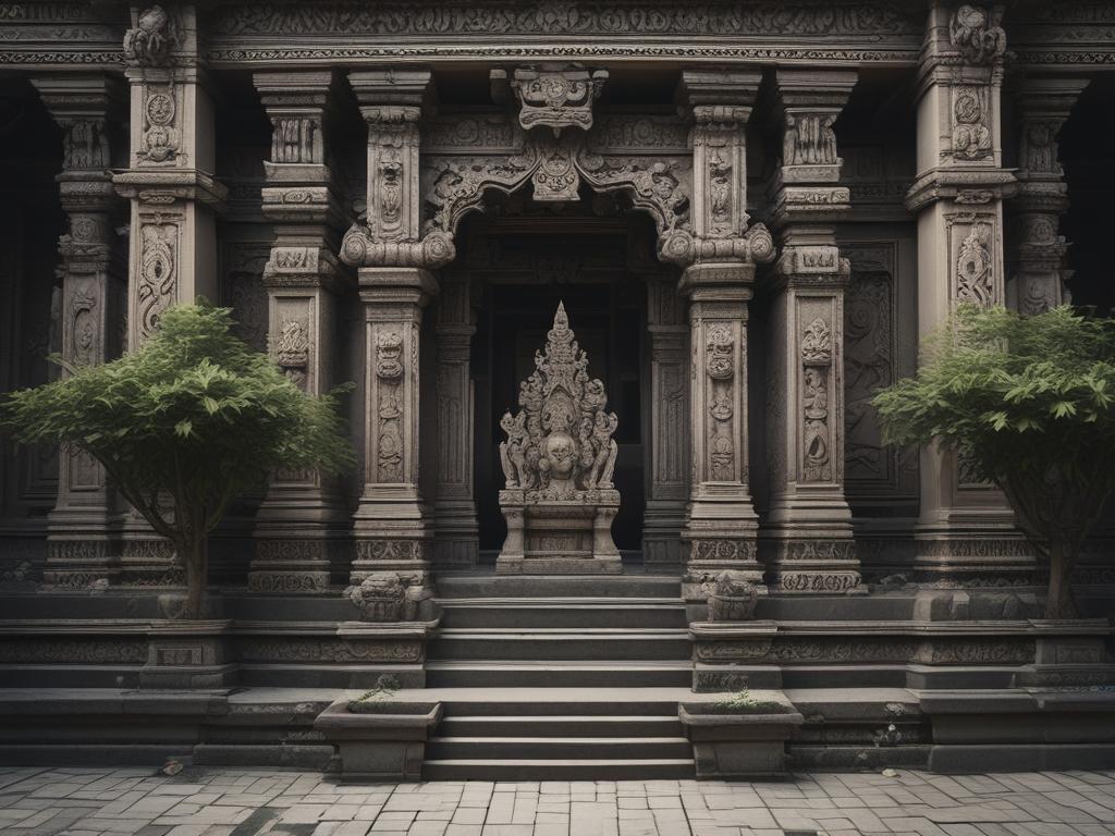Mengening Temple, architecture, ornate carvings, Balinese design, cultural heritage