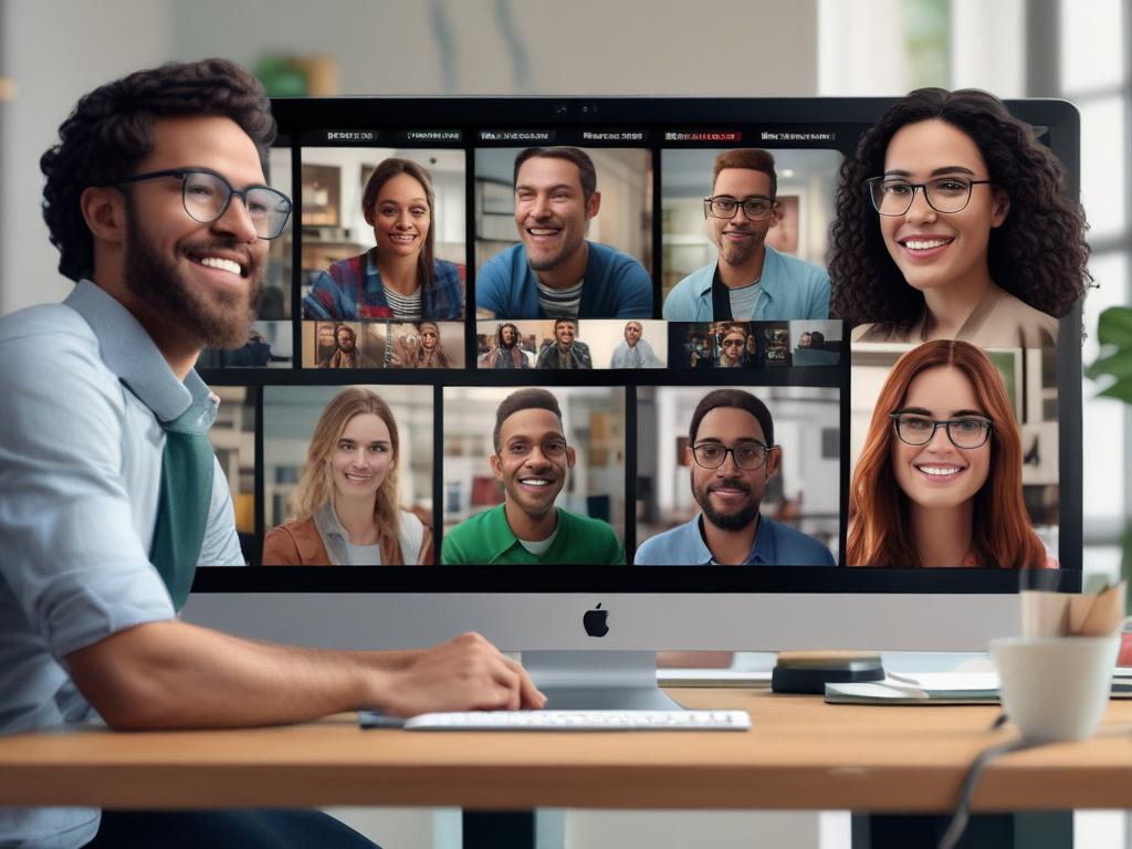A close up of a diverse group of people engaging