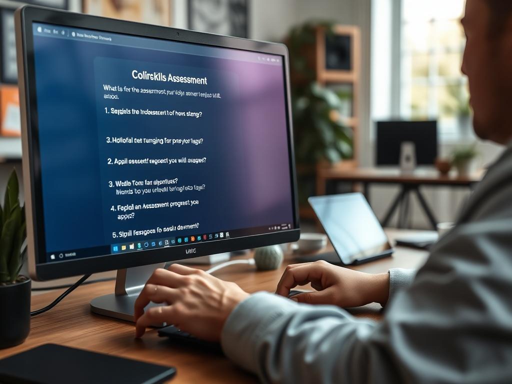 A close up shot of a freelancer completing an online