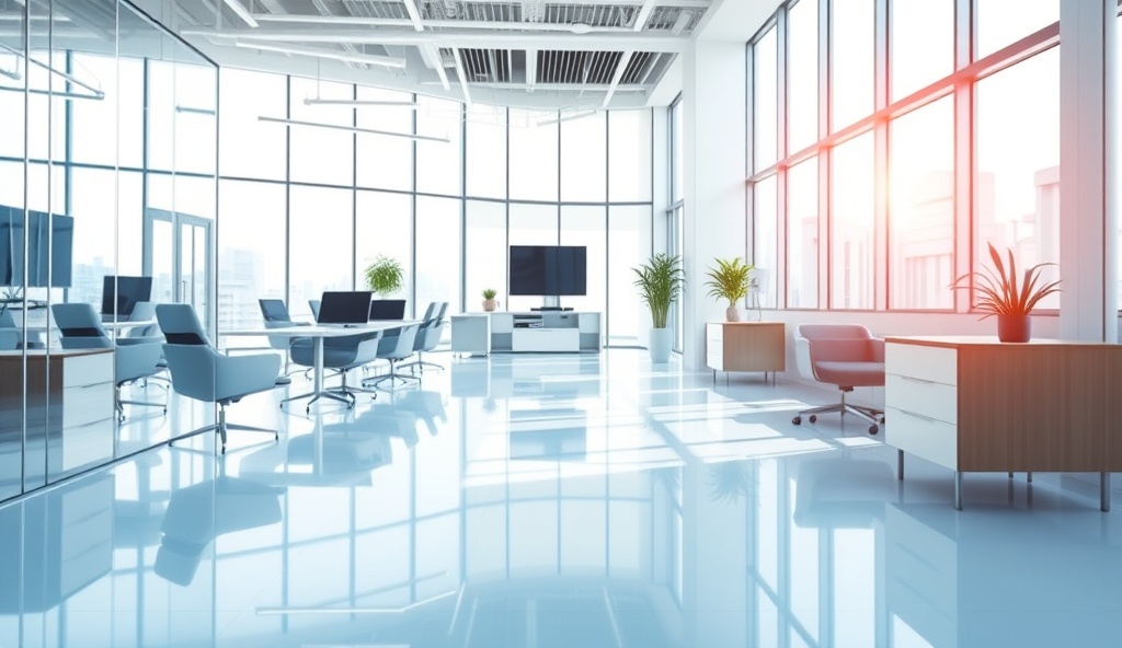 Spotless office workspace