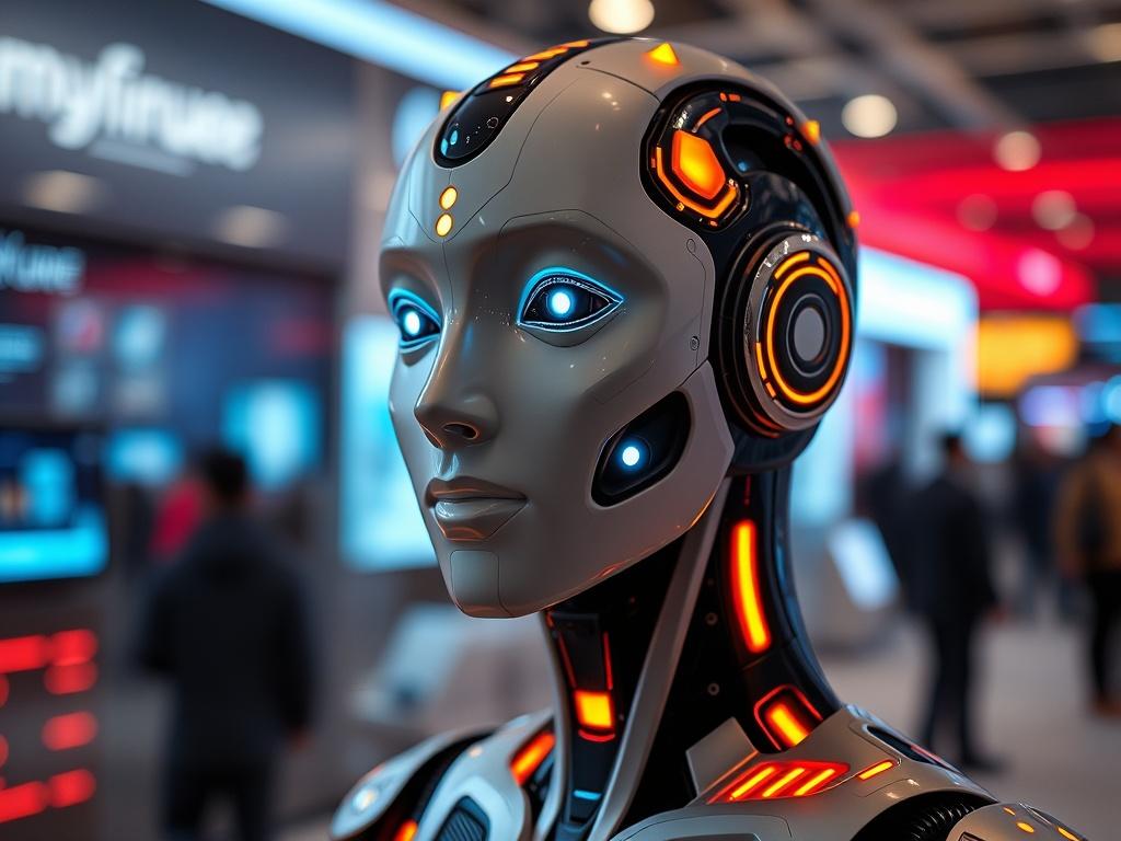 **AI Image Generation Prompt:**

Create a hyper-realistic, high-resolution close-up image that encapsulates the essence of HARIS at Intersec 2025 in Saudi Arabia. The composition should be simple and focused, featuring a single, humanized AI assistant character that embodies the concept of "Humanized Artificial Reasoning & Intelligent Security." 

The character should exude a sense of intelligence and approachability, with a visually engaging design that combines futuristic elements with a warm and inviting