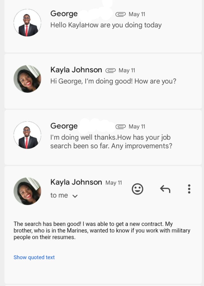 Kayla Johnson testimonial