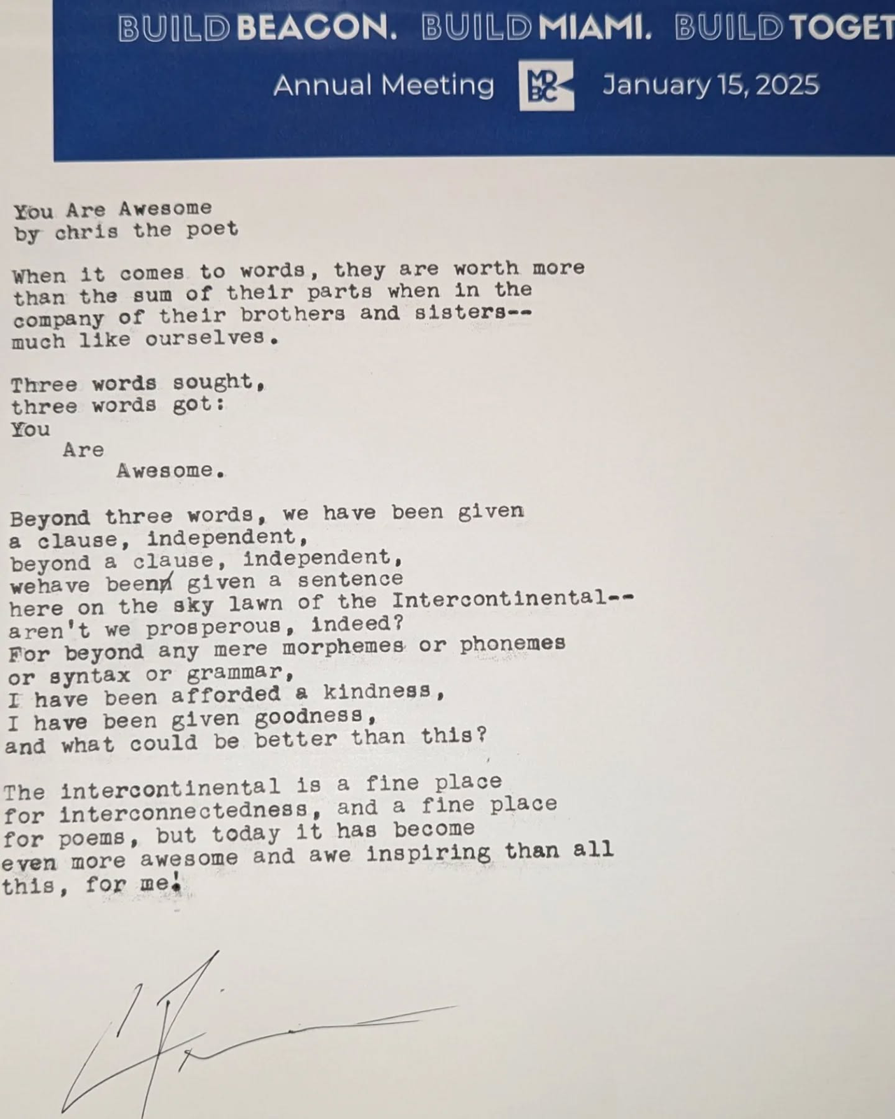 Additional archive image for You Are Awesome by Chris the Poet