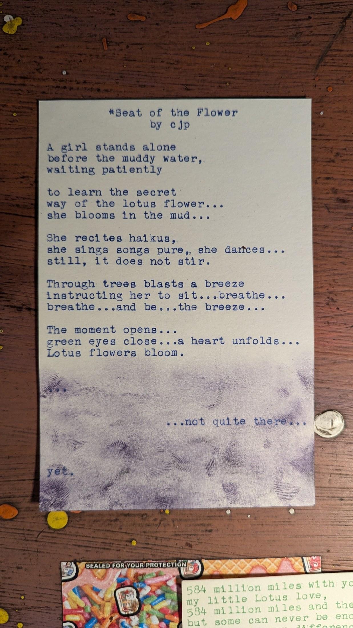 Additional archive image for Seat of the Flower by Chris the Poet