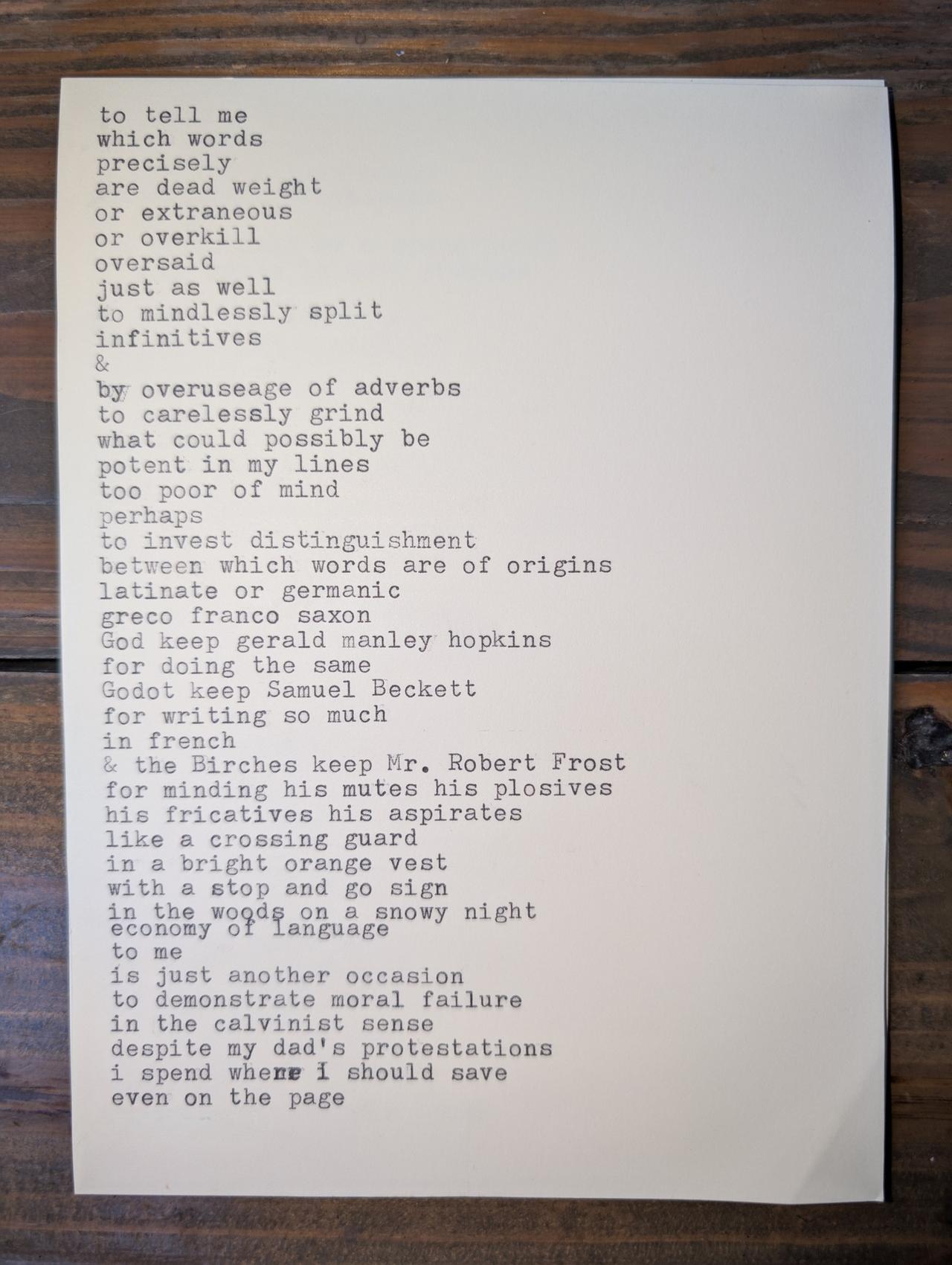 Additional archive image for a so called poet by Chris the Poet