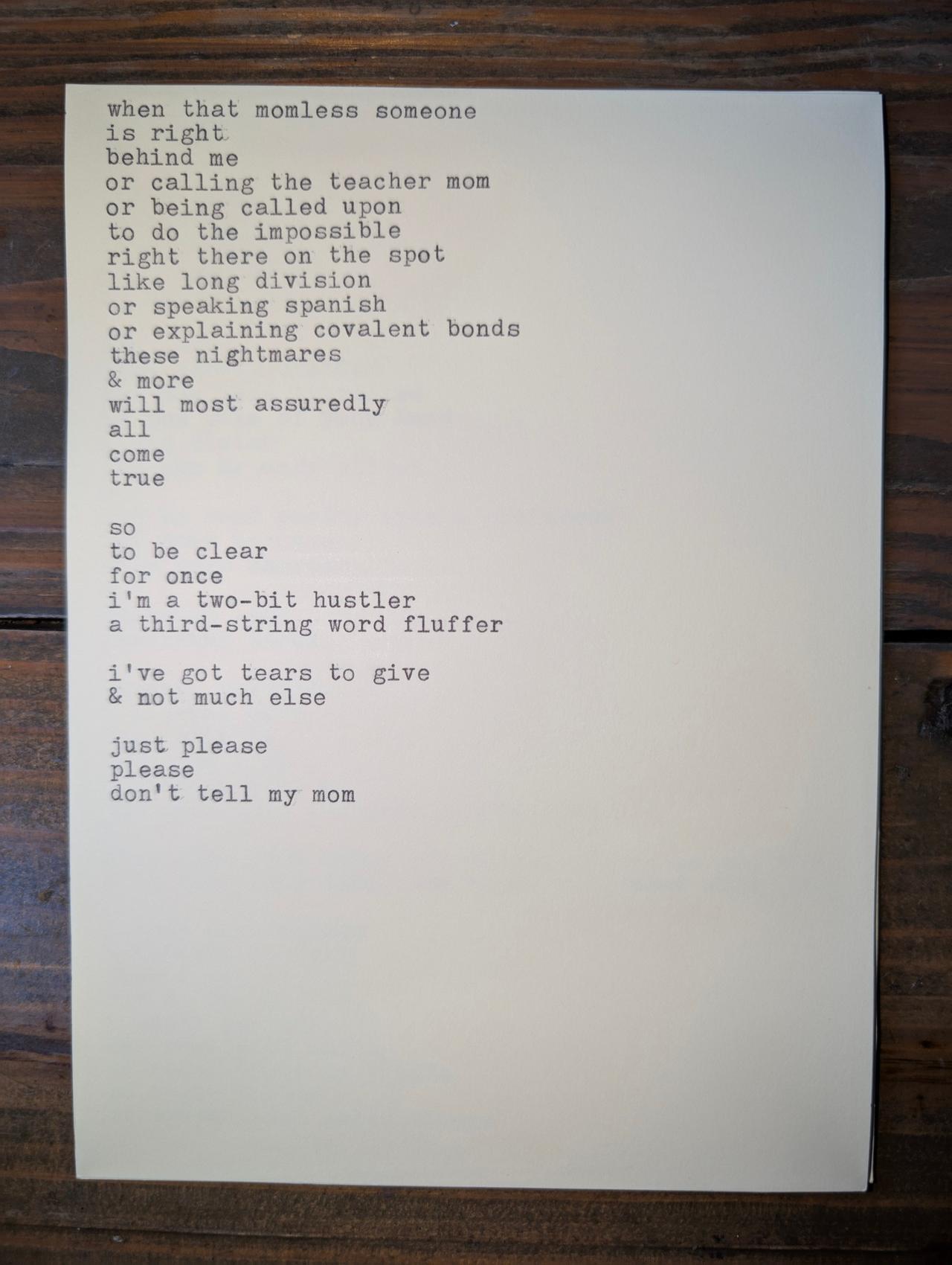 Additional archive image for a so called poet by Chris the Poet