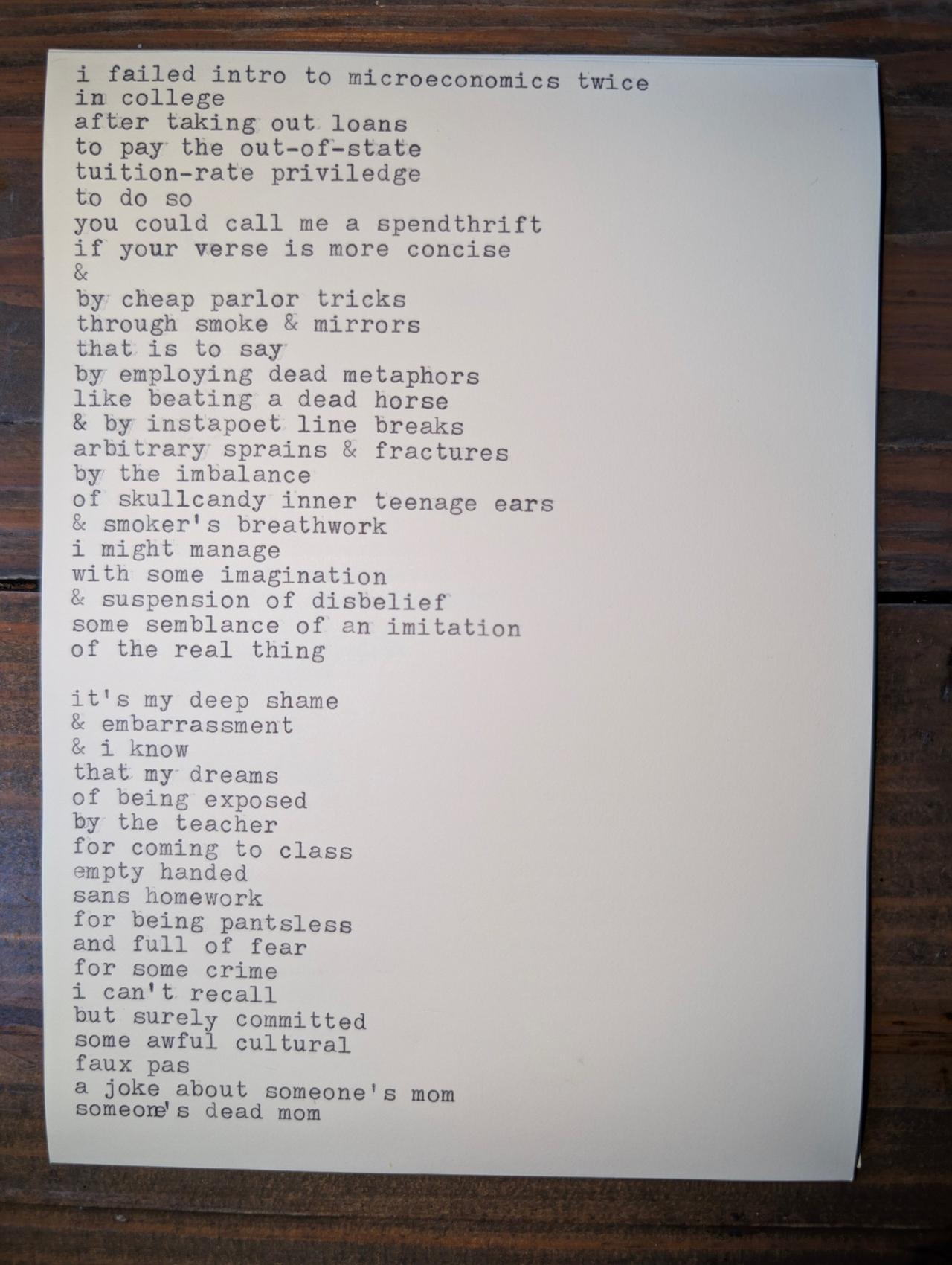 Additional archive image for a so called poet by Chris the Poet