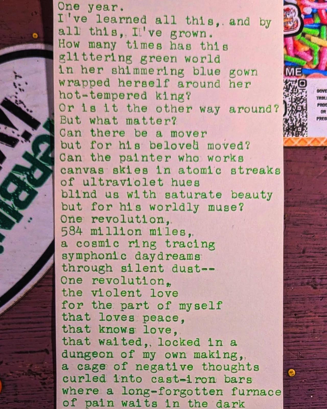 Additional archive image for Life Within Blue Skies Now, My Friday, My Love by Chris the Poet