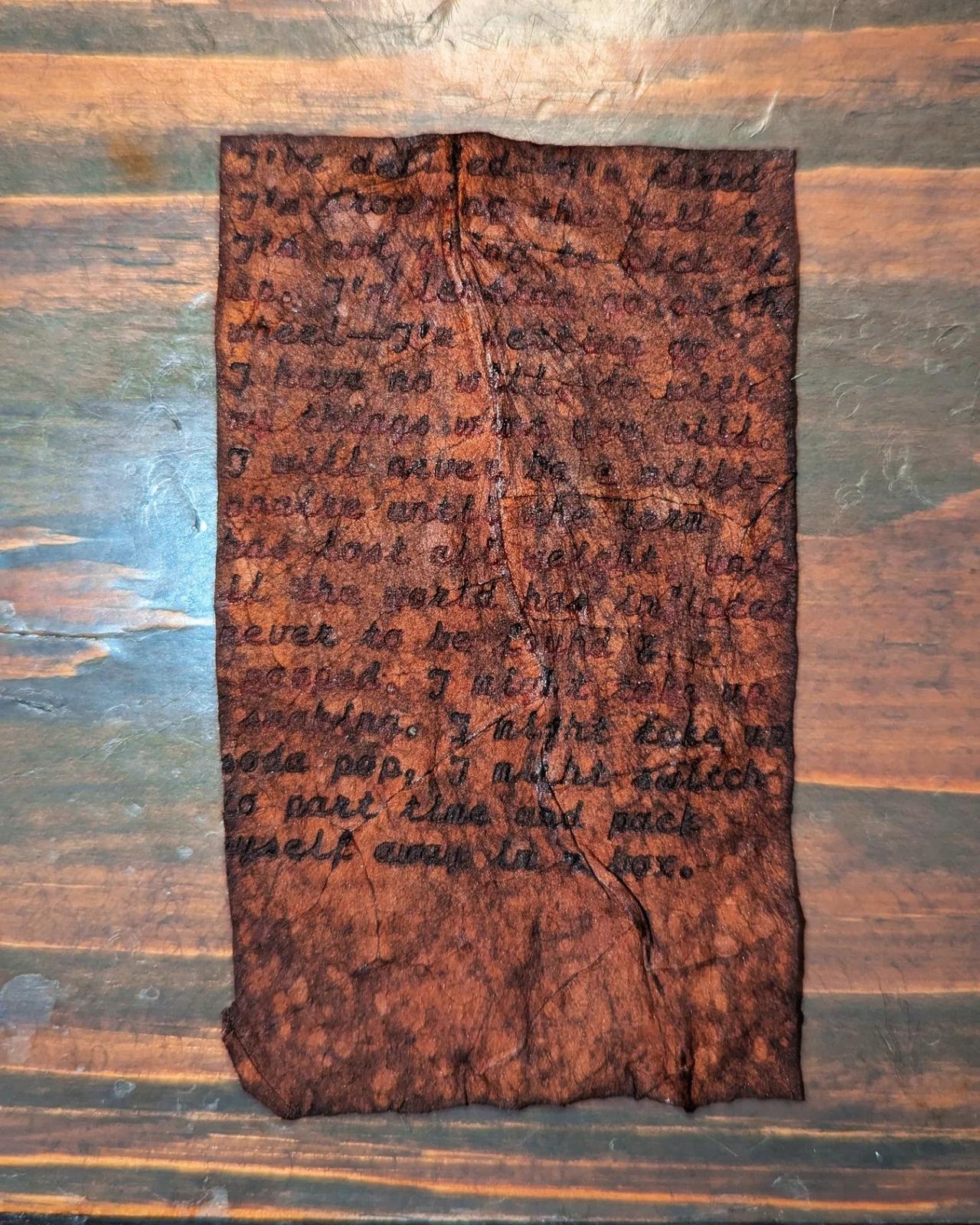 Original typewritten poem Handwritten poem by Chris the Poet