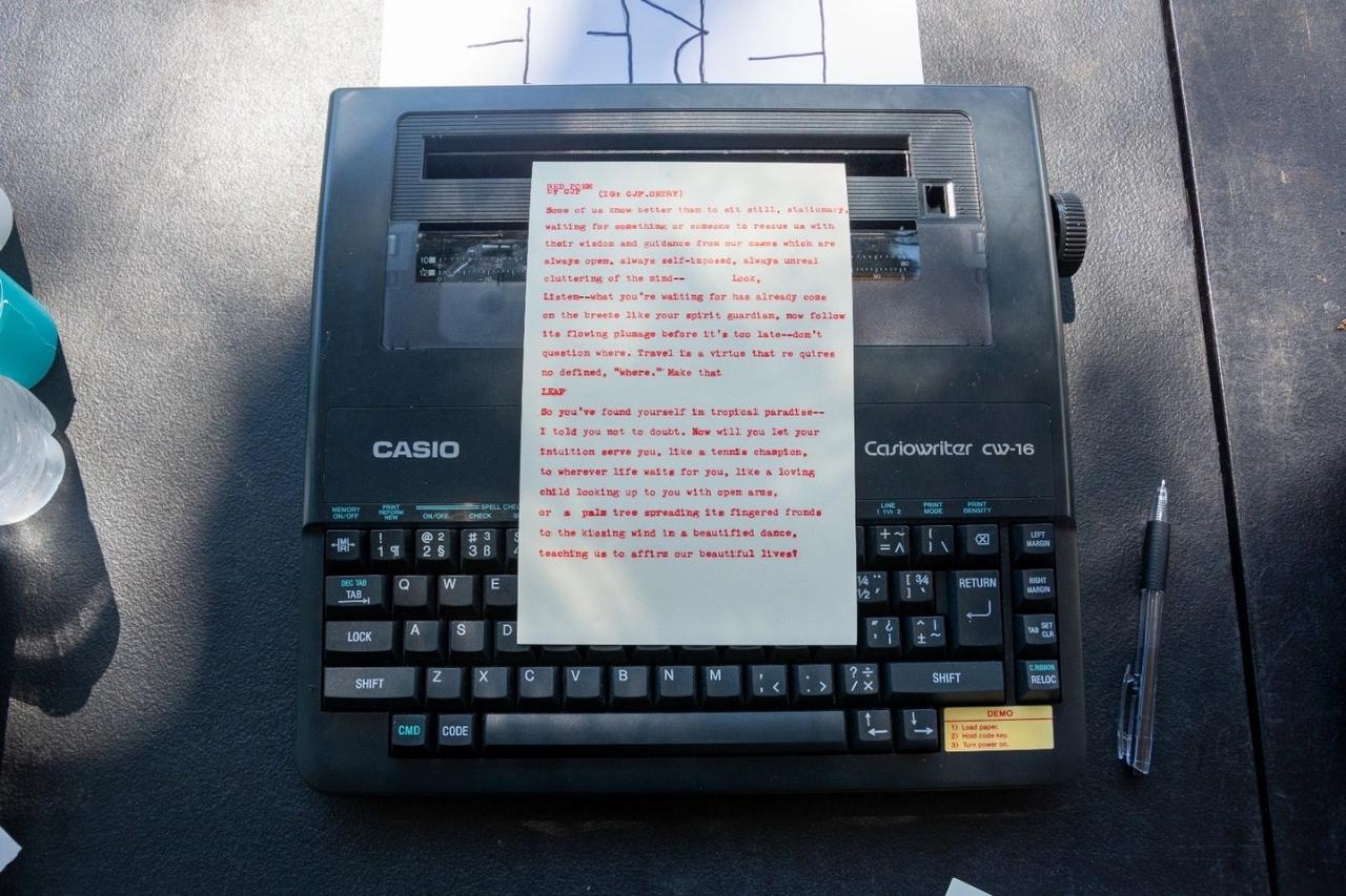 Original typewritten poem EPILEPSY by Chris the Poet
