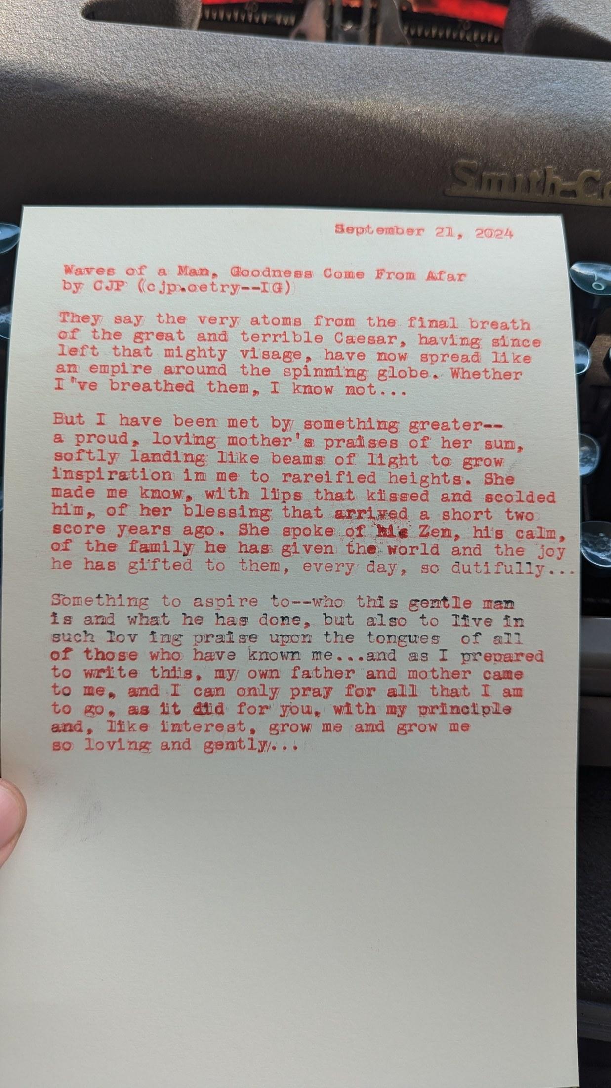 Additional archive image for Waves of a Man, Goodness Come From Afar by Chris the Poet